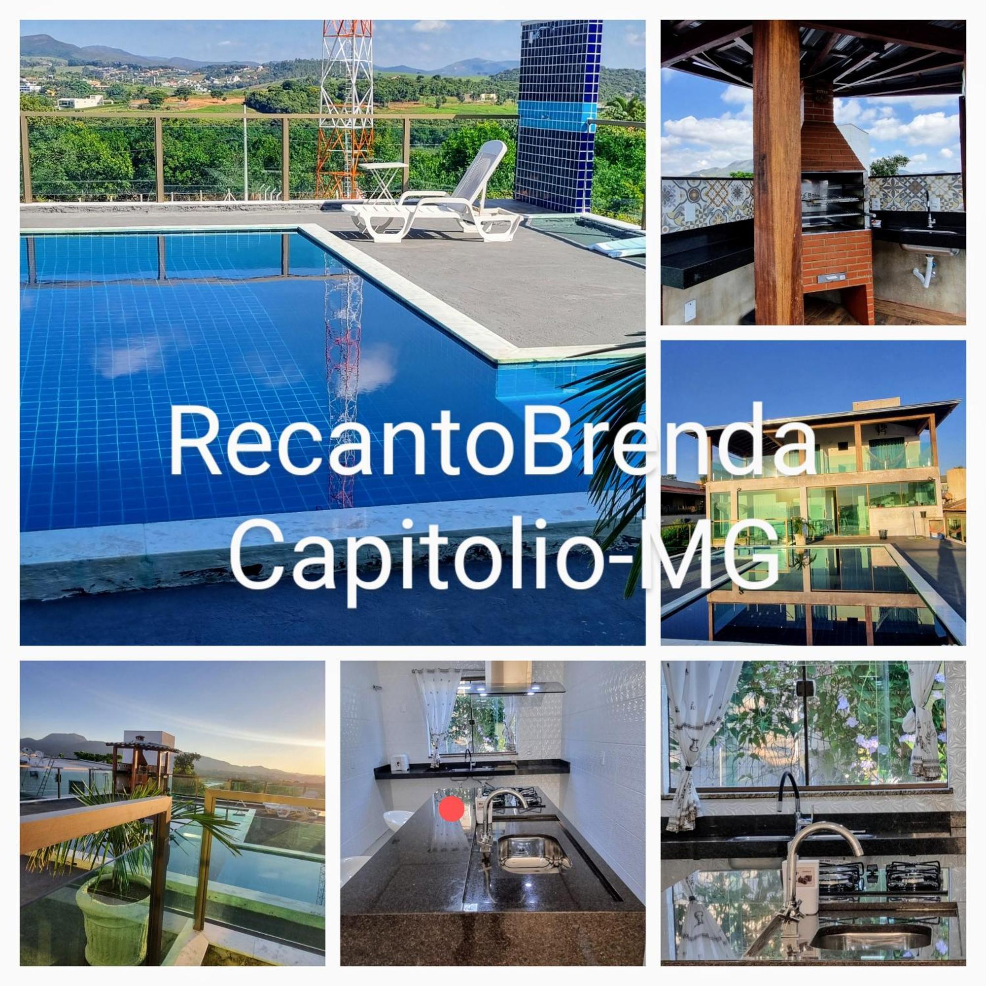 Recanto Brenda - Casa Luxo Capitolio Com Vista Pro Lago, Escarpas E Morrochapeu المظهر الخارجي الصورة